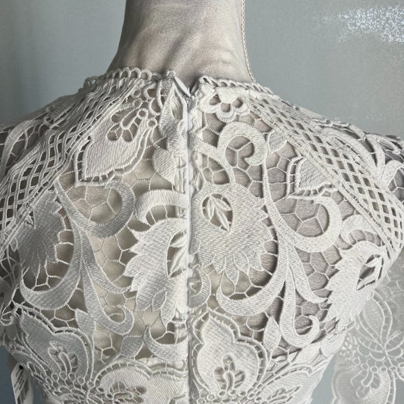 Shoshanna White Lace Midi Dress - Picture 5 of 8